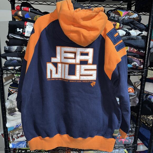 Y2K Akademiks Blue And Orange Zip Up Hoodie Size Xxl - Picture 7 of 8